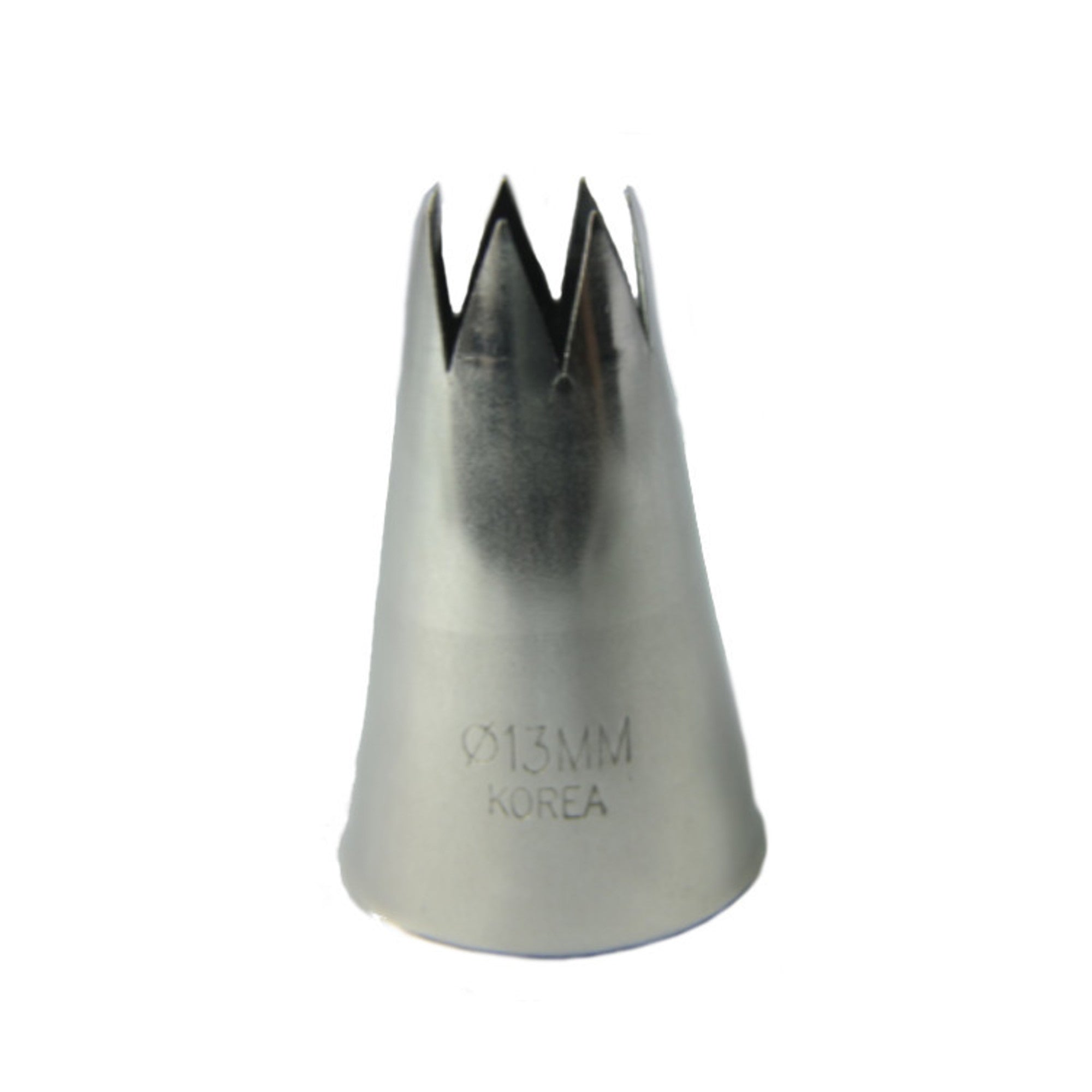 Large Stainless Steel Star 13mm Piping Tube, 5cm length - Cafe Supply