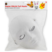 EC Papier Mache Full Masks Pack 6