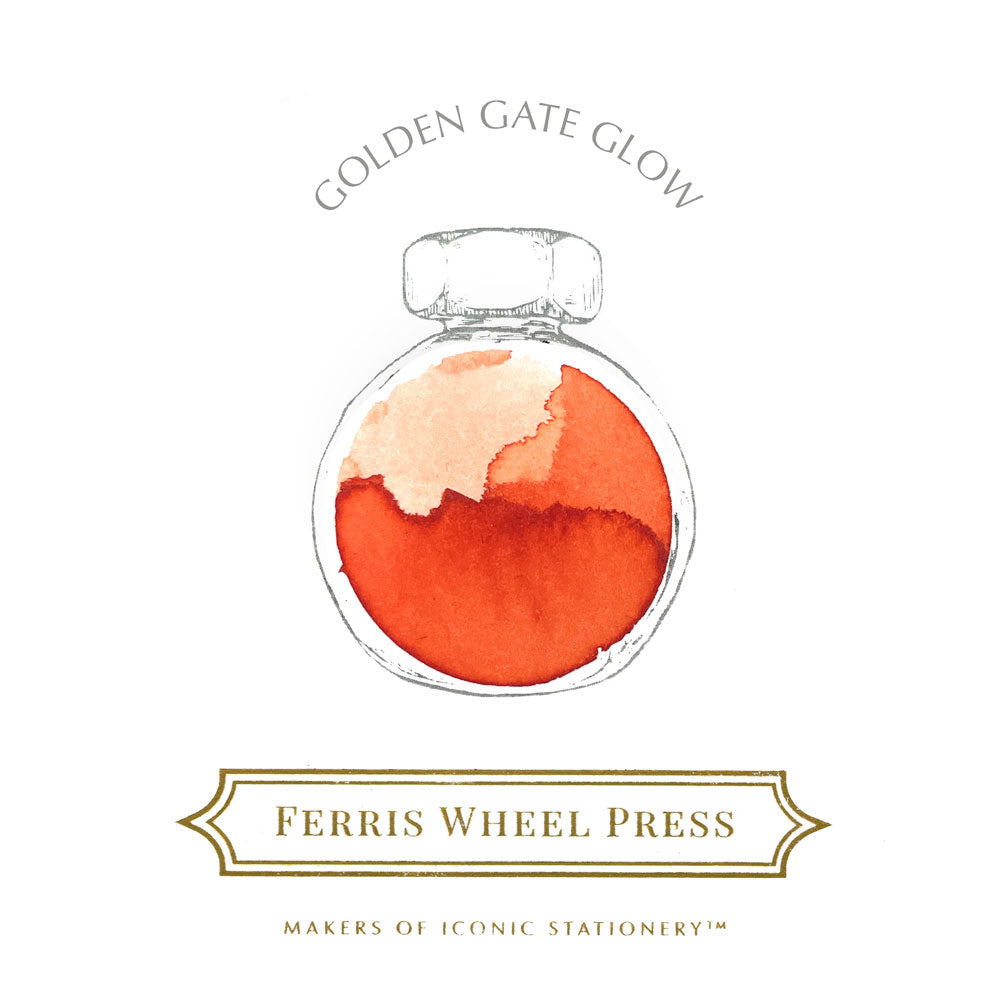 Ferris Wheel Press Fountain Pen Ink Golden Gate Glow 38ml