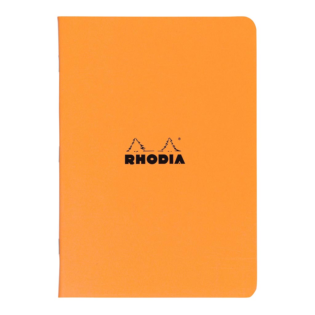 Rhodia Classic Notebook Stapled A4 Lined Orange