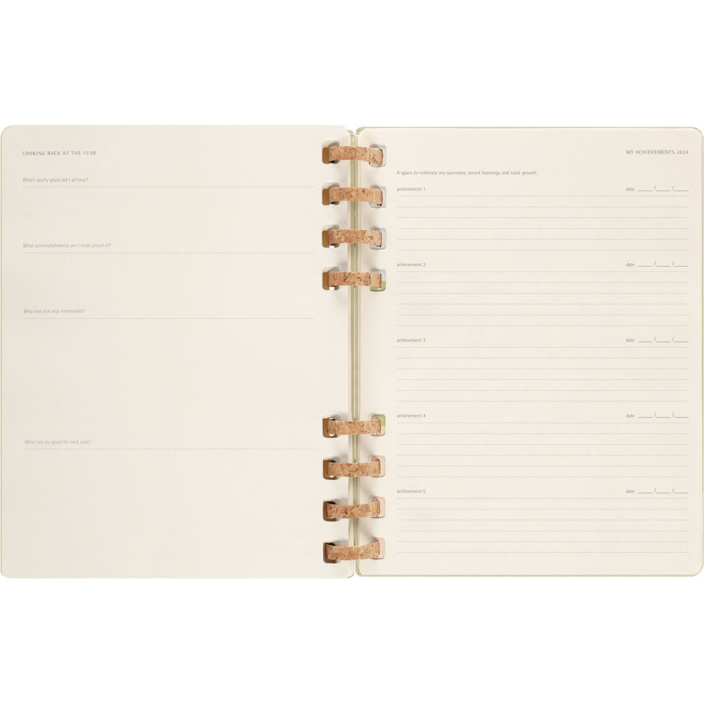 Moleskine 12 Month Spiral Planner HC XL Crush Kiwi