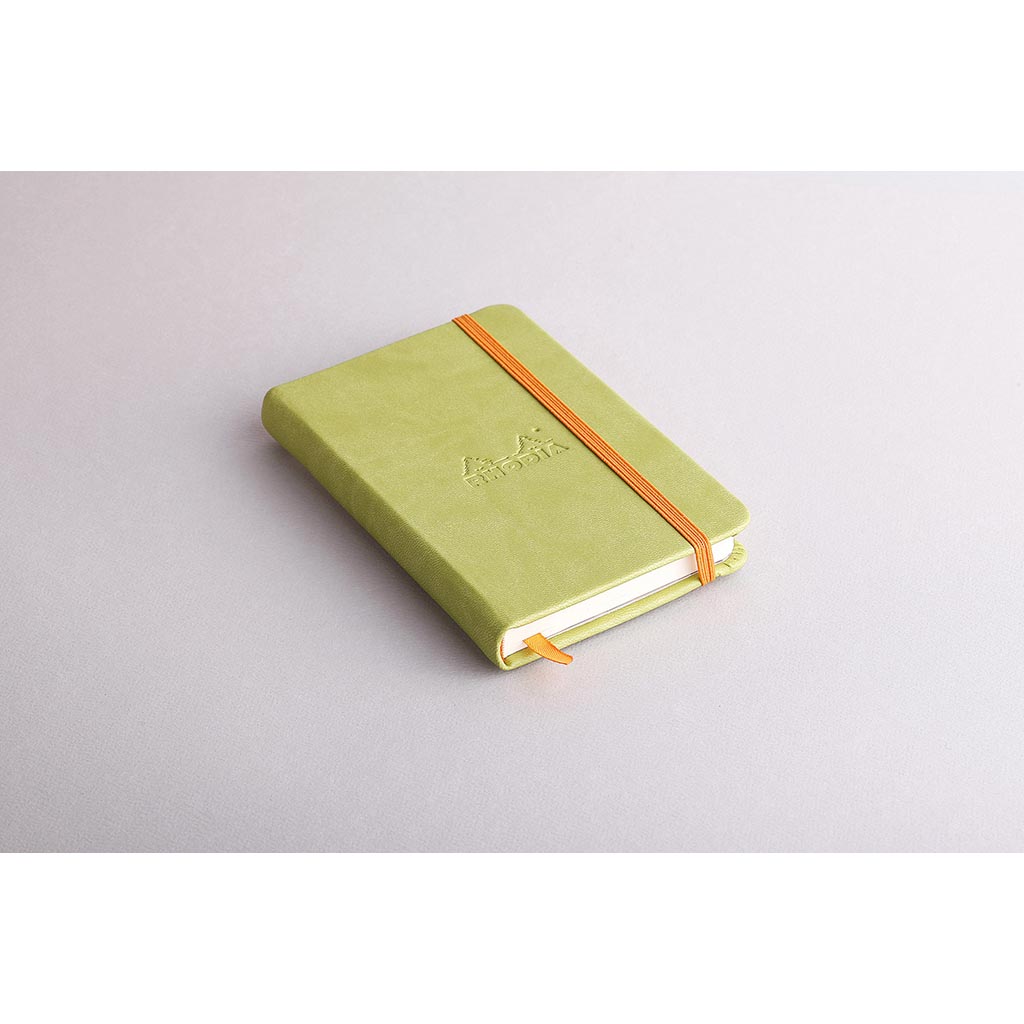 Rhodiarama Hardcover Notebook Pocket Lined Anise Green