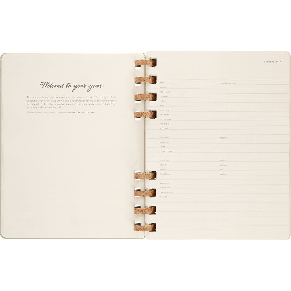Moleskine 12 Month Spiral Planner HC XL Crush Kiwi