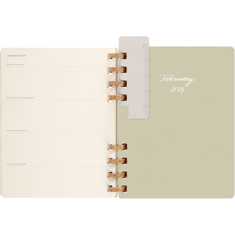 Moleskine 12 Month Spiral Planner HC XL Crush Kiwi