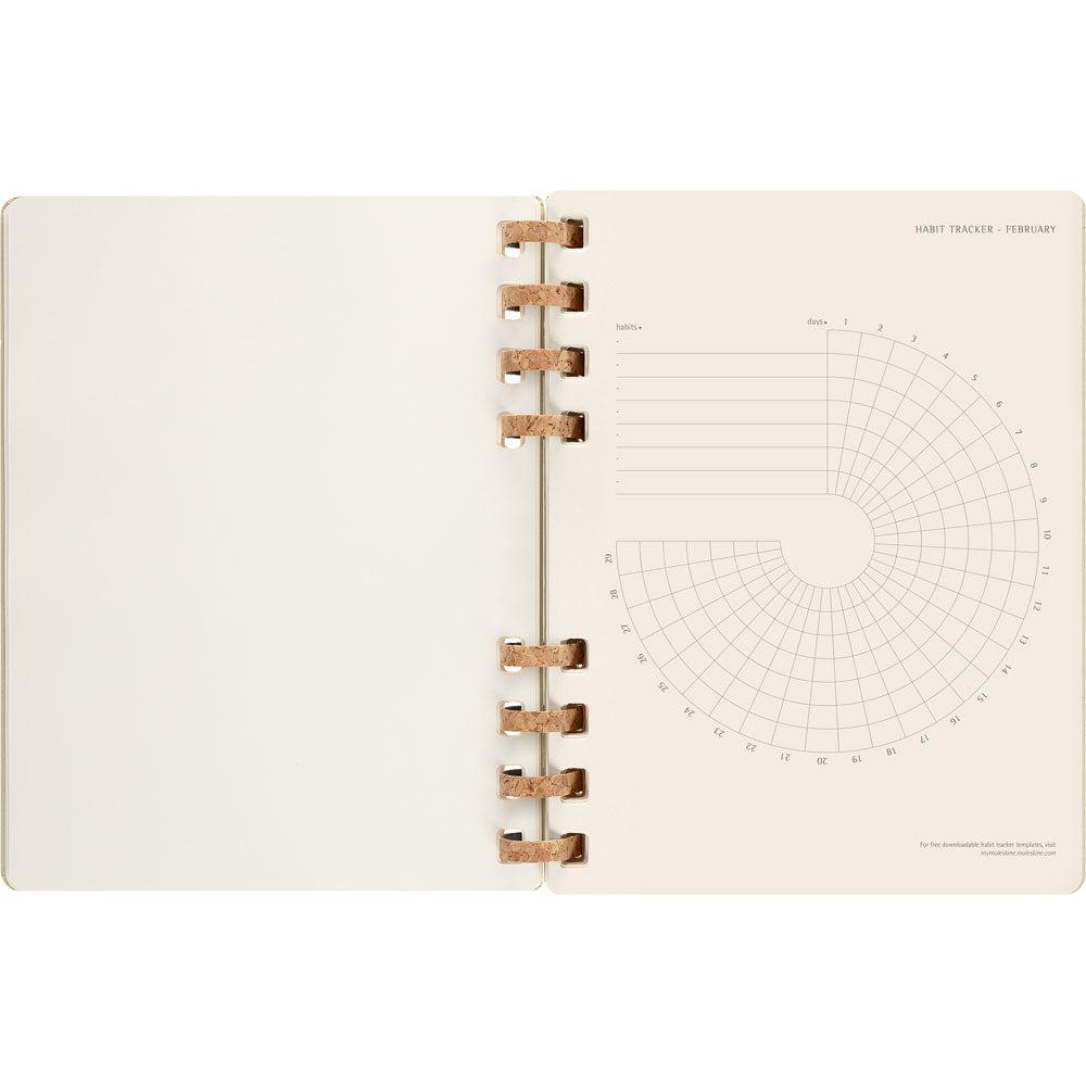 Moleskine 12 Month Spiral Planner HC XL Crush Kiwi
