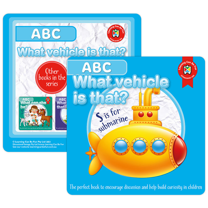 LCBF ABC What Vehicle Is That Book - Cafe Supply