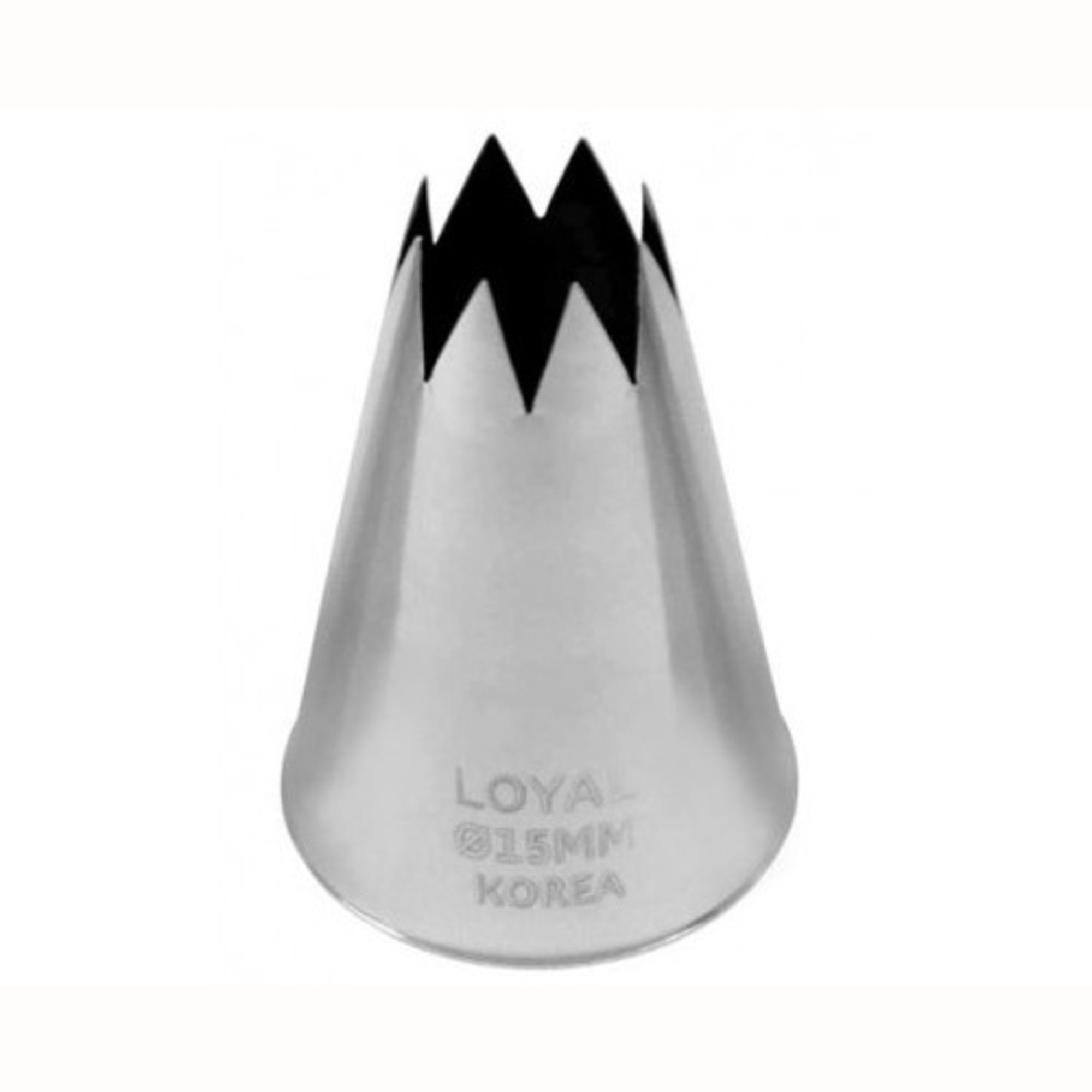 Large Stainless Steel Star 17mm Piping Tube, 5cm length - Cafe Supply