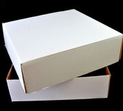Single Cake Box, 17x17x5 with lid - Accommodates 1/2 Slab Block Cake - Cafe Supply