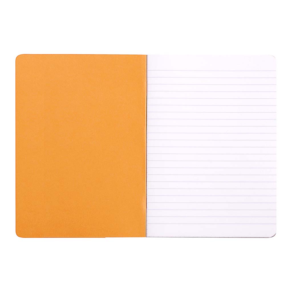 Rhodia Classic Notebook Stapled A5 Lined Orange