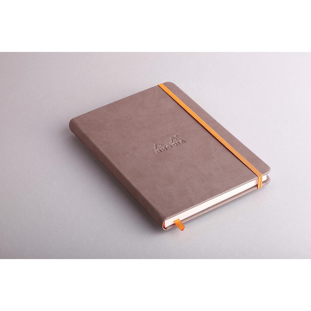 Rhodiarama Hardcover Notebook A5 Lined Taupe