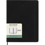 Moleskine Diary 12 Month Weekly + Notes SC XL Black