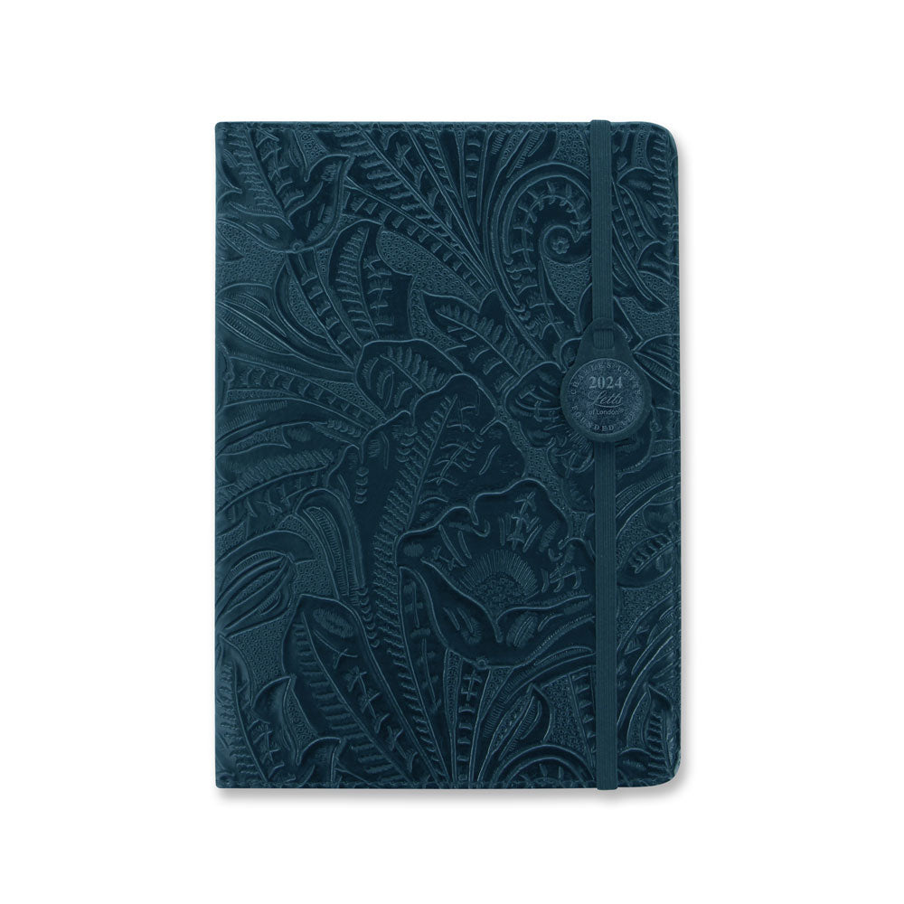 Letts of London Diary Baroque A5 Week to View Navy Even Year