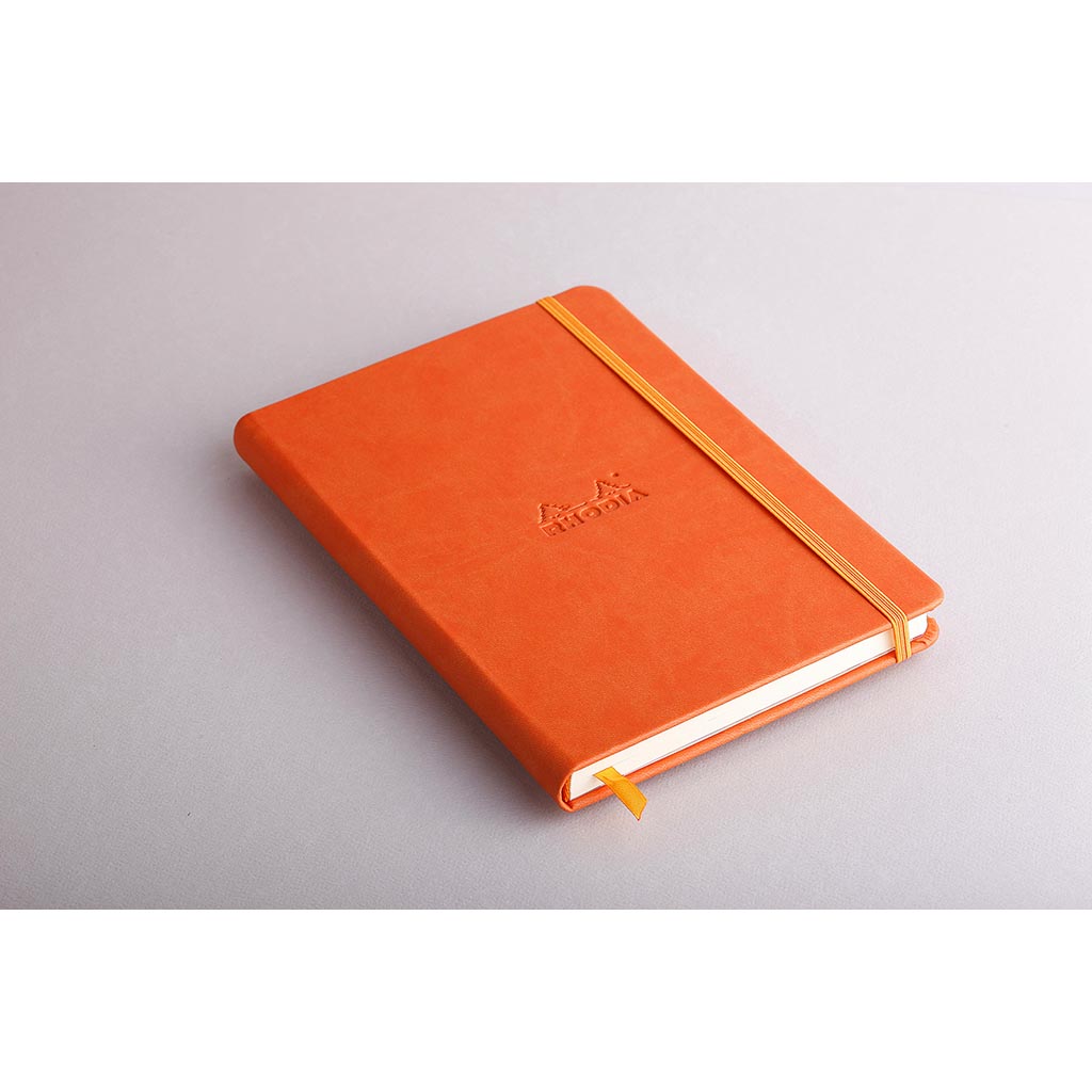 Rhodiarama Hardcover Notebook A5 Lined Tangerine