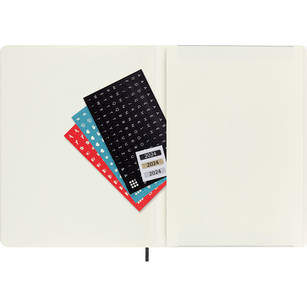 Moleskine Diary 12 Month Weekly + Notes SC XL Black