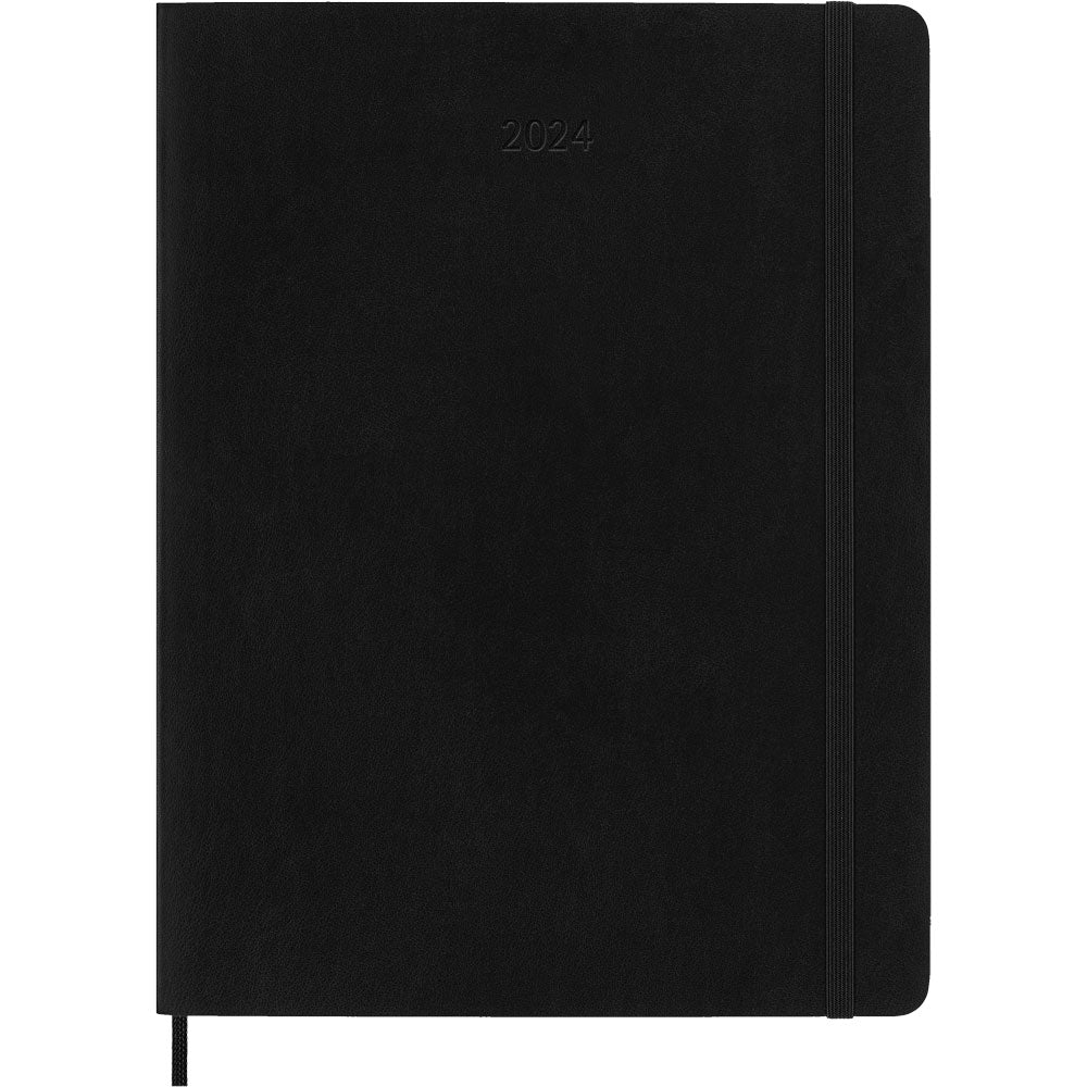 Moleskine Diary 12 Month Weekly + Notes SC XL Black