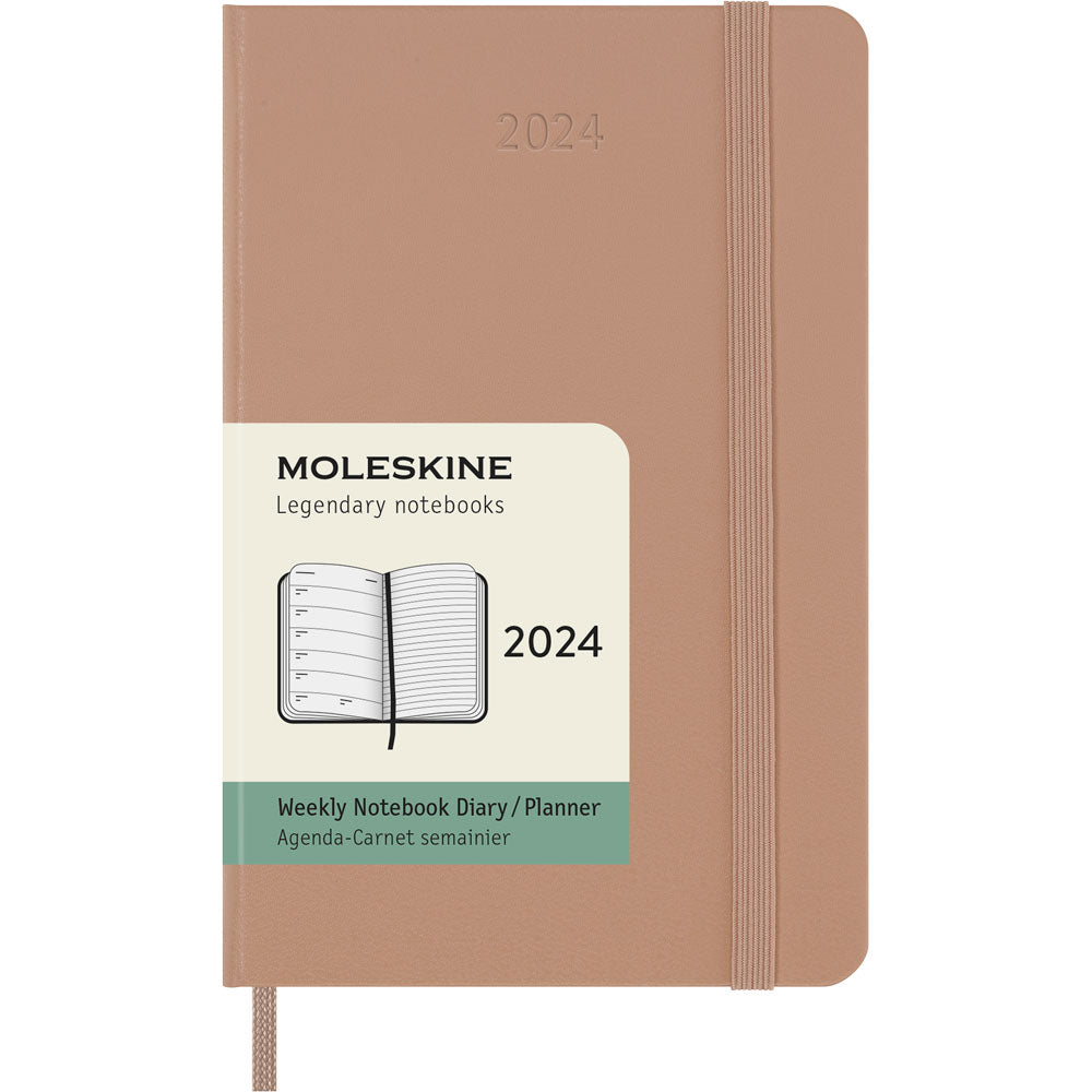 Moleskine Diary 12 Month Weekly + Notes HC Pocket Sandy Brown