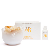Crystal Potpourri Set - 1kg Crystal, 50ml Oil - Citrine - Cafe Supply