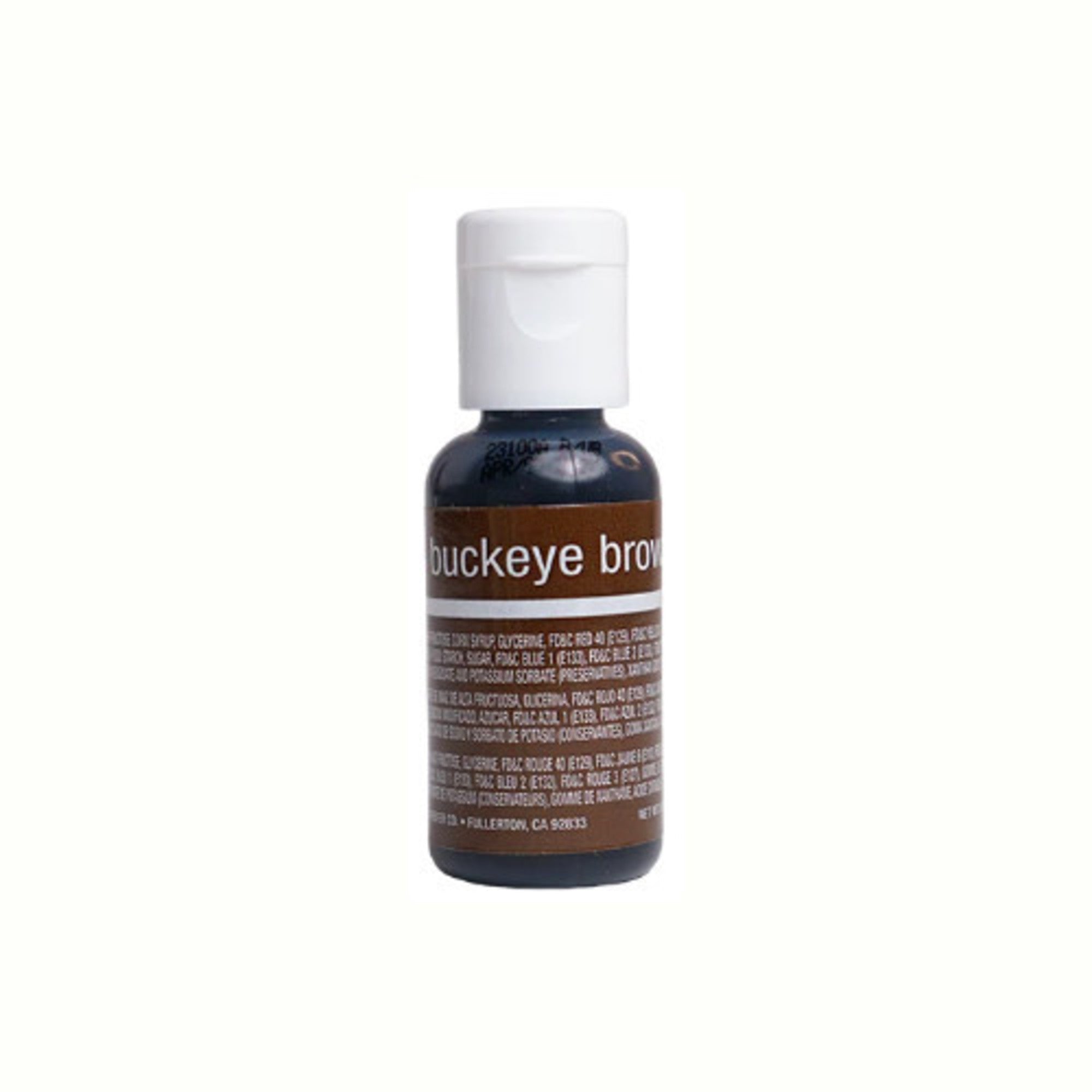 Chefmaster Liqua Gel Buckeye Brown .70oz - Cafe Supply