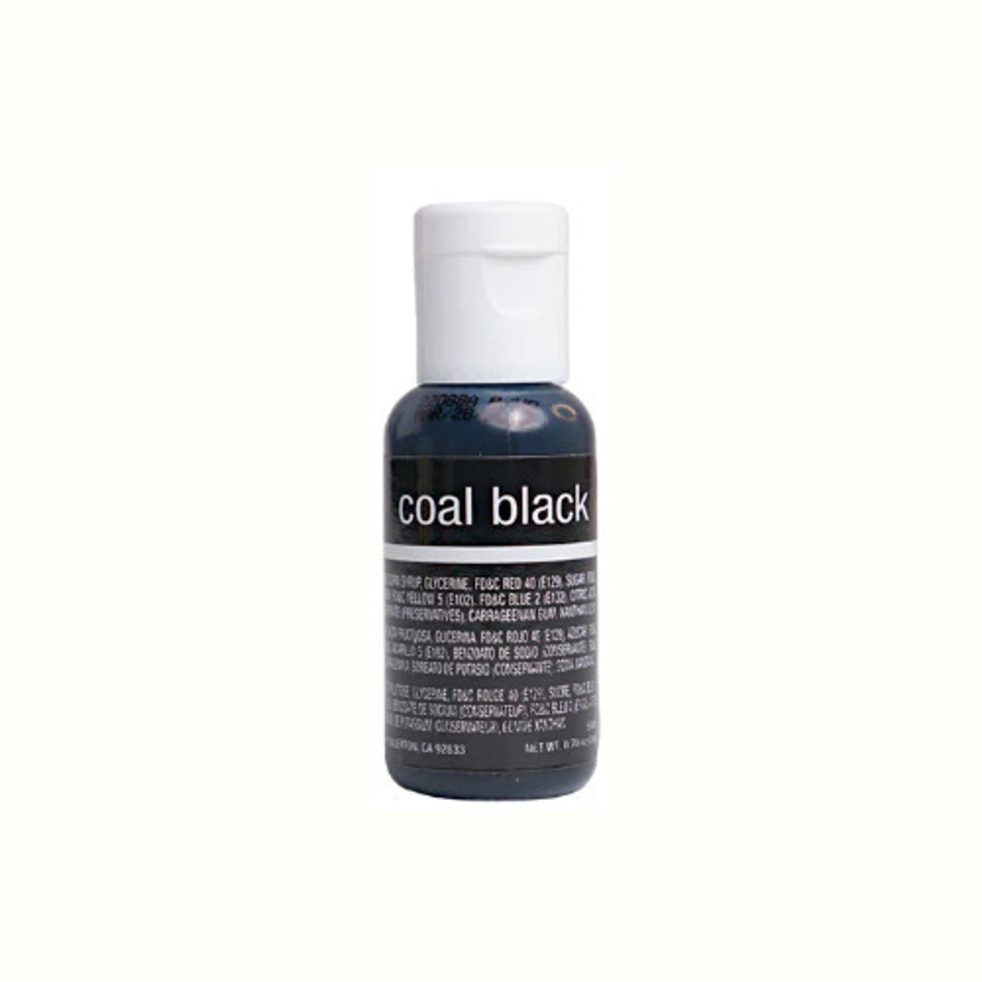 Chefmaster Liqua Gel Coal Black (Box of 12) - Cafe Supply