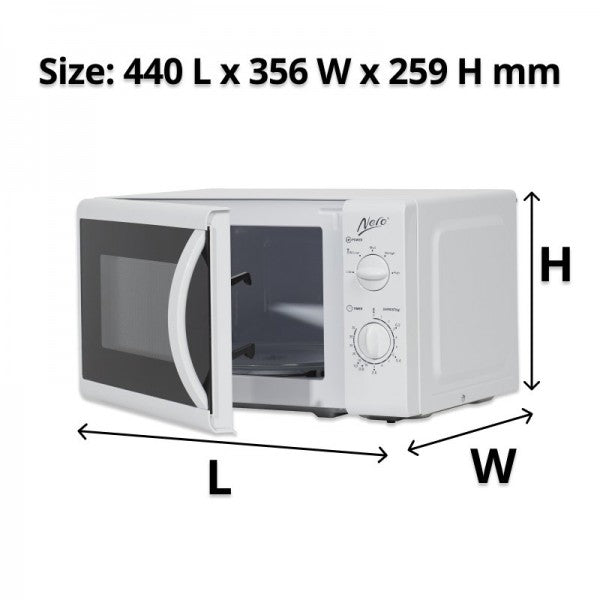 Nero 20L White Microwave - Cafe Supply