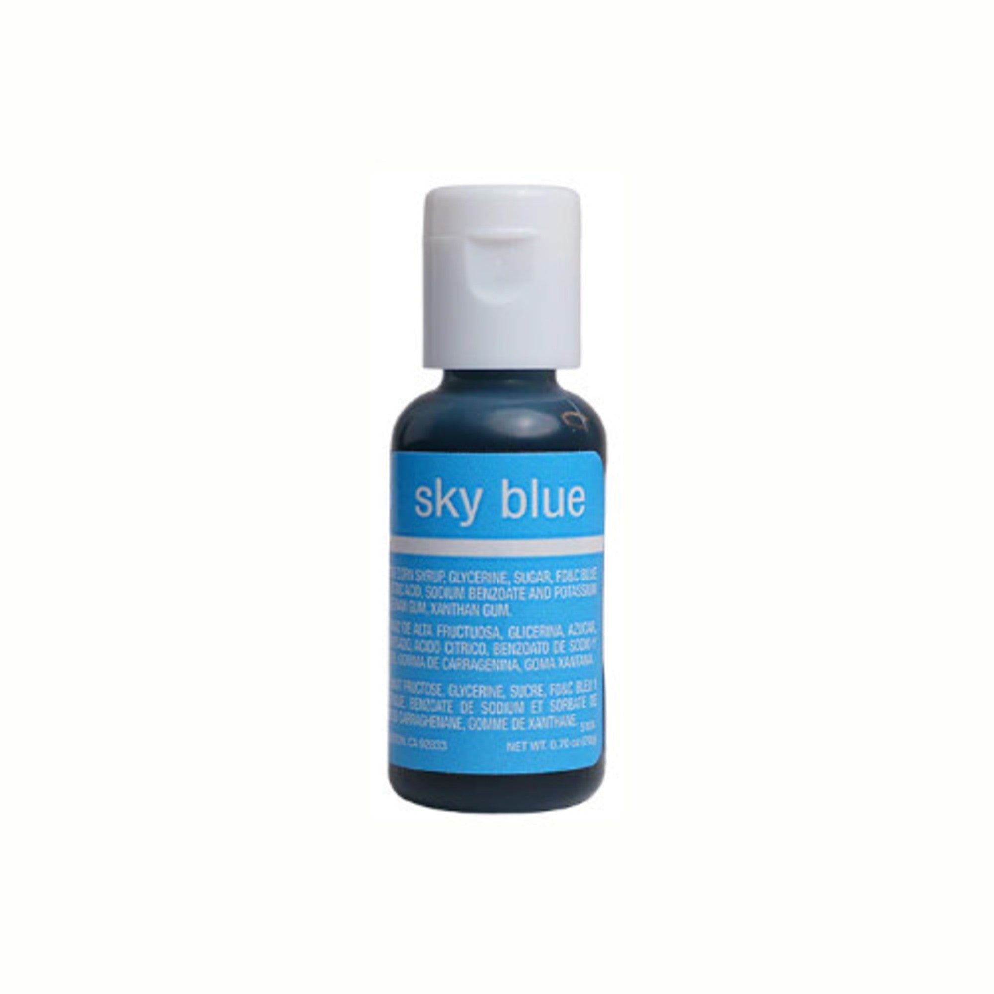 Chefmaster Liqua Gel Sky Blue (Box of 12 - Cafe Supply