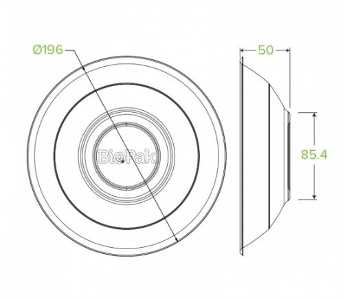 800ML / 24OZ WHITE BIOCANE BOWL - Cafe Supply
