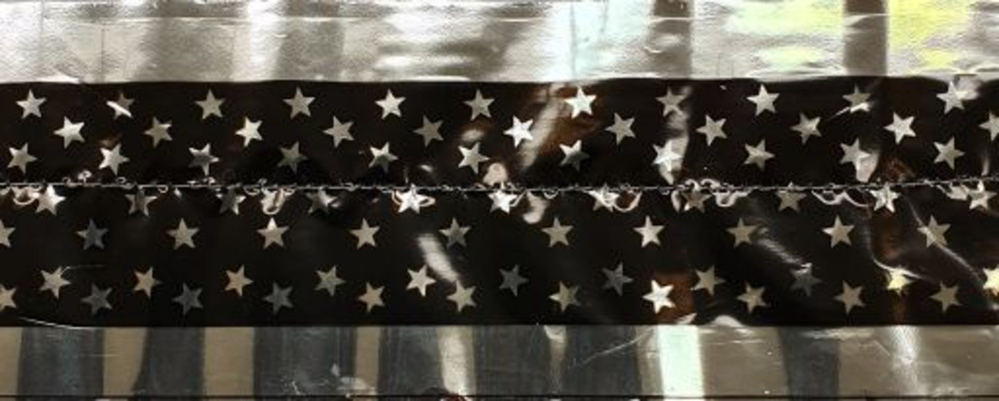 Cake Band Star Black/Silver 63mm (1m) - Cafe Supply
