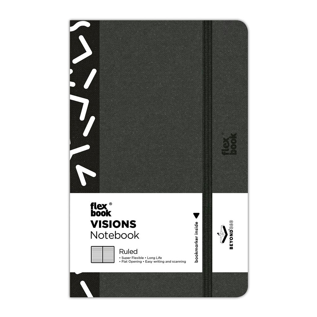 Flexbook Visions Notebook Pocket Ruled Black