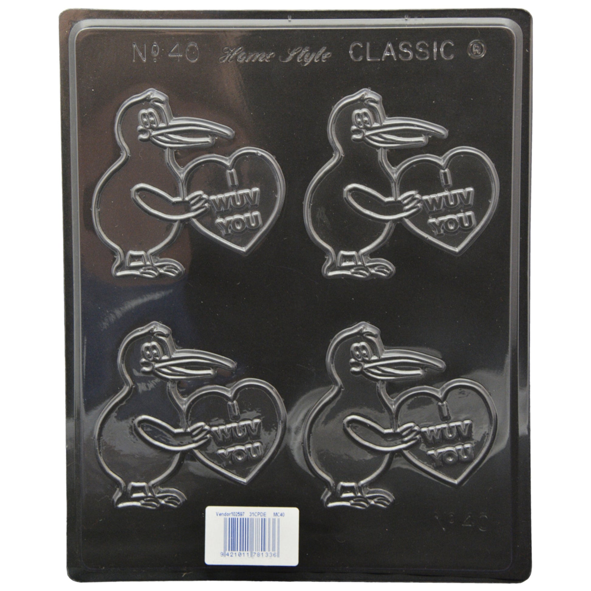 Kiwi I Wuv You Mould (0.6mm) - Cafe Supply