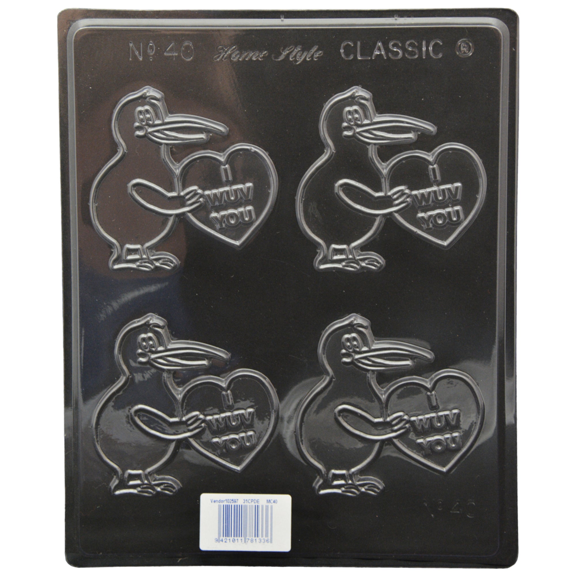 Kiwi I Wuv You Mould (0.6mm) - Cafe Supply