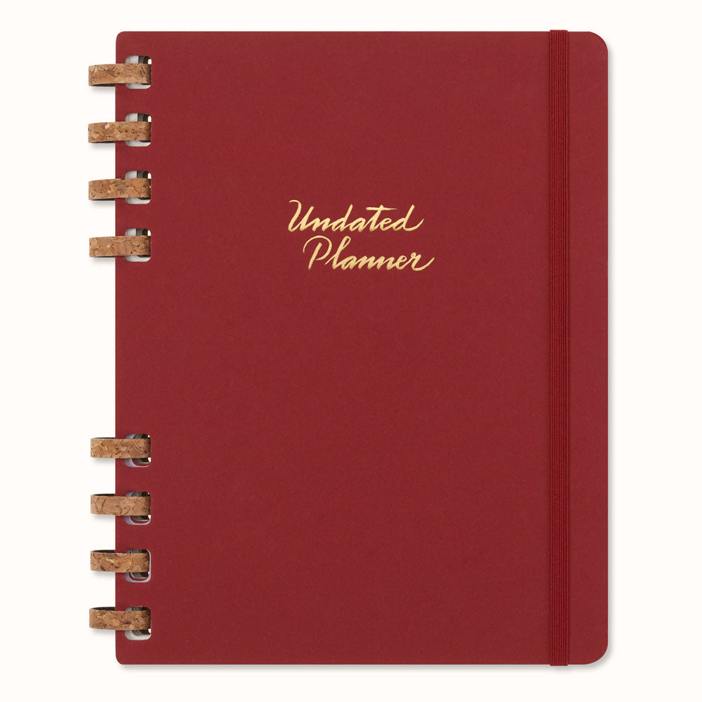 Moleskine Spiral Undated Planner HC XL Crush Cherry