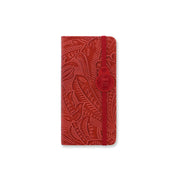 Letts of London Diary Baroque Slim Week to View Red Even Year