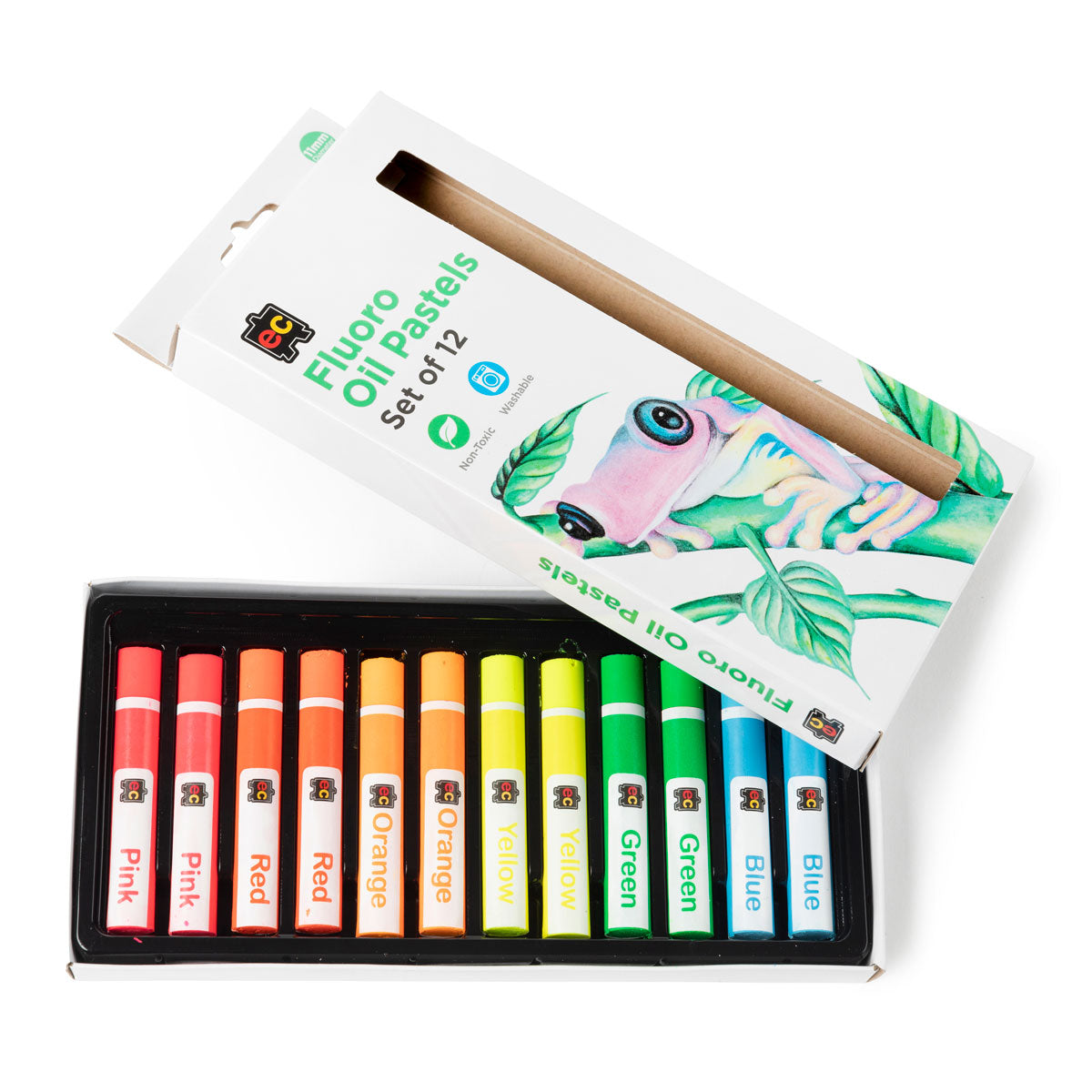 EC Pastels Jumbo Fluoro 12 Pack - Cafe Supply