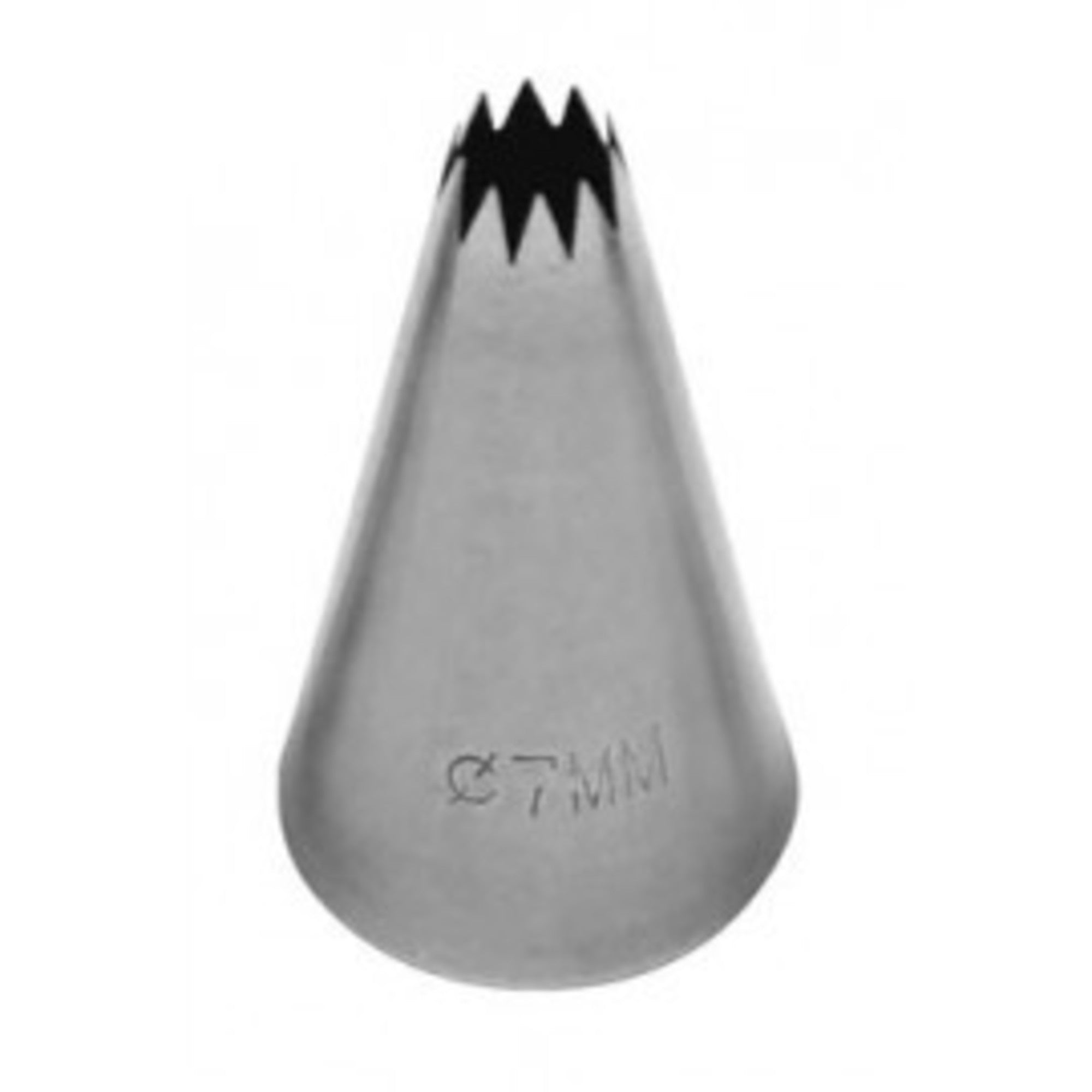 French Star Pastry Tube , S/Steel, 7mm - Cafe Supply