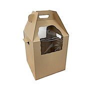 Heavy Duty Tall Cake Carry Box + Handle, 12x12x14(H) - Cafe Supply