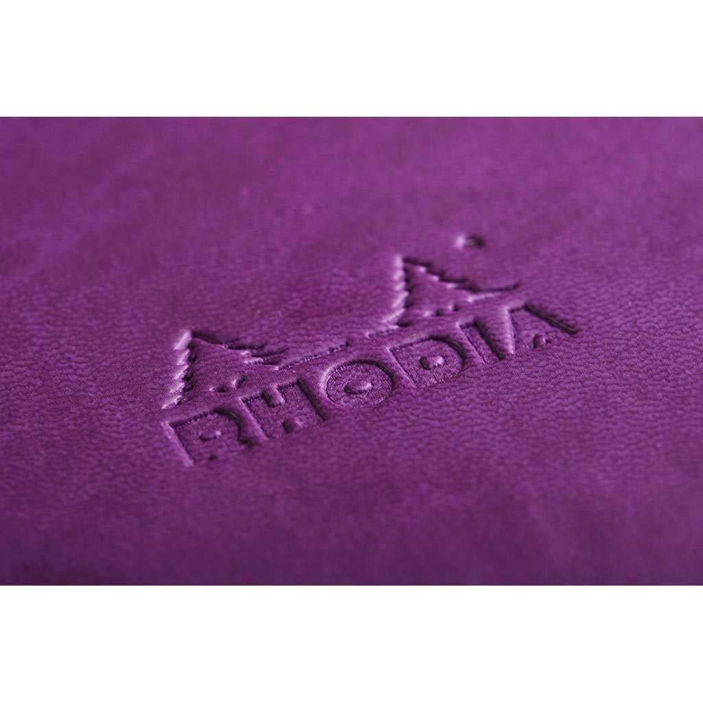 Rhodiarama Hardcover Notebook A5 Lined Purple