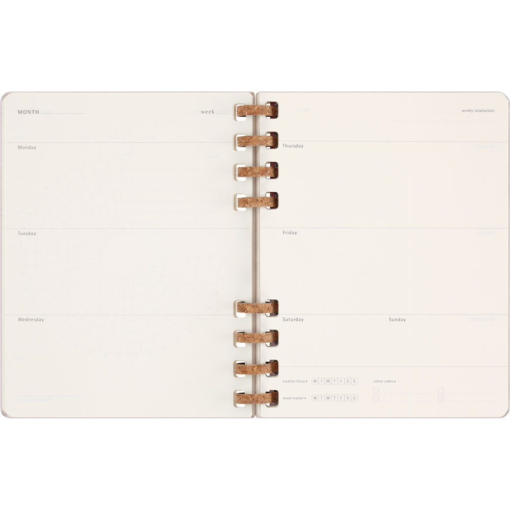 Moleskine Spiral Undated Planner HC XL Crush Grape