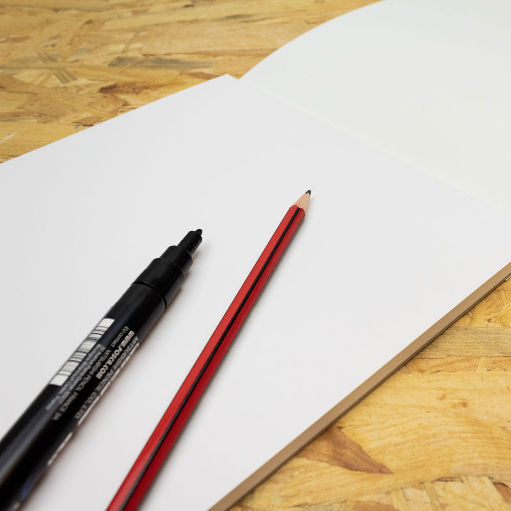 ArtGecko Pro Bristol Board Pad A4 20 Sheets 250gsm White Board - Cafe Supply