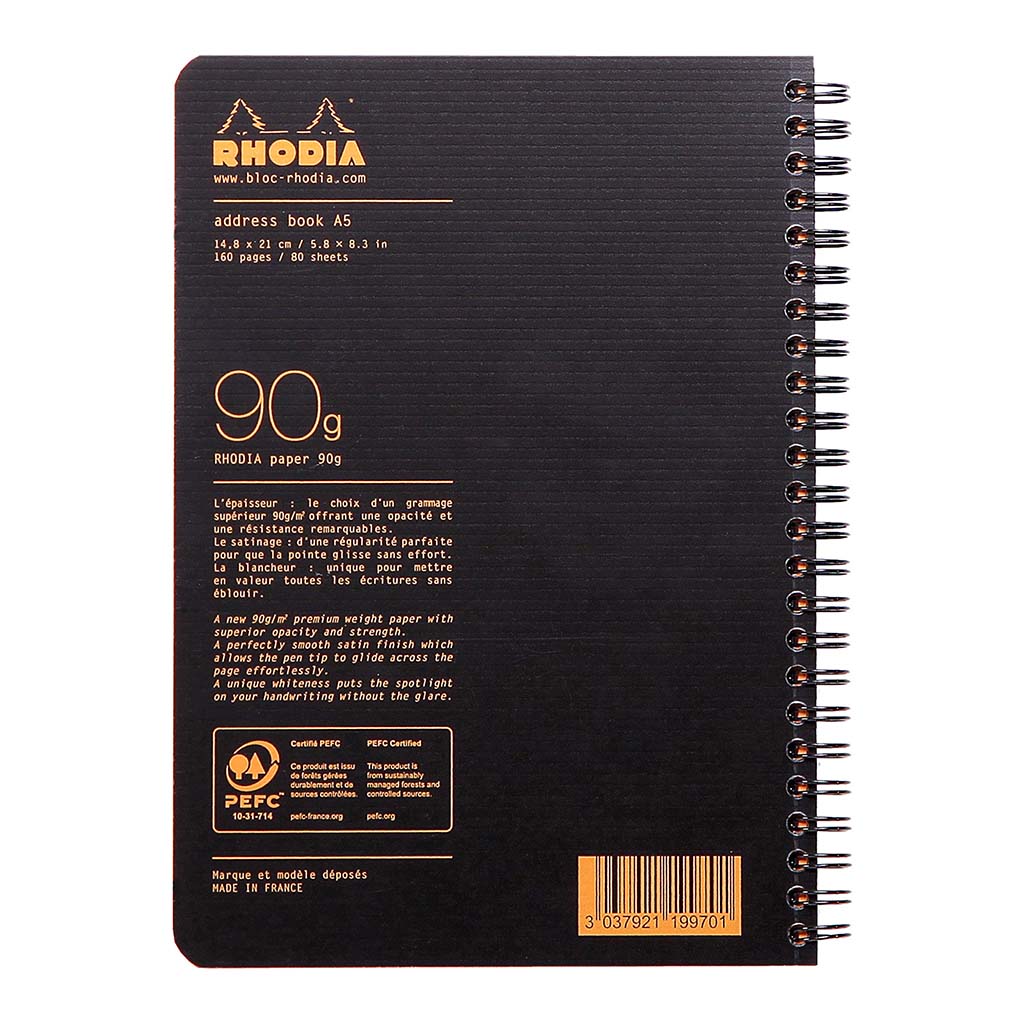 Rhodiactive Address Book A5