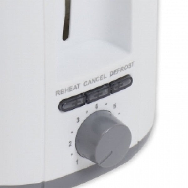 Nero White Toaster 2 Slice 850W - Cafe Supply