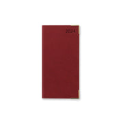 Letts of London Diary Connoisseur Slim Week to View English Red Even Year