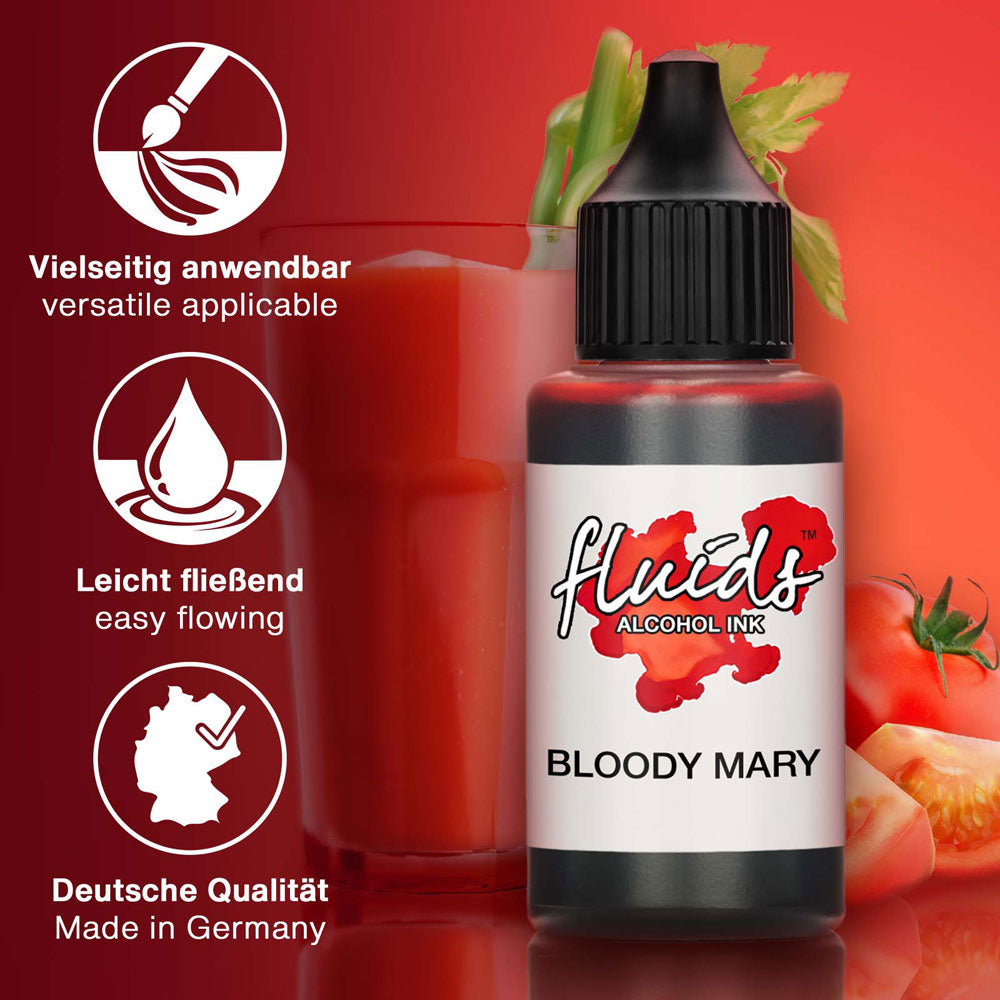 Octopus Fluids Alcohol Ink Bloody Mary Red 30ml