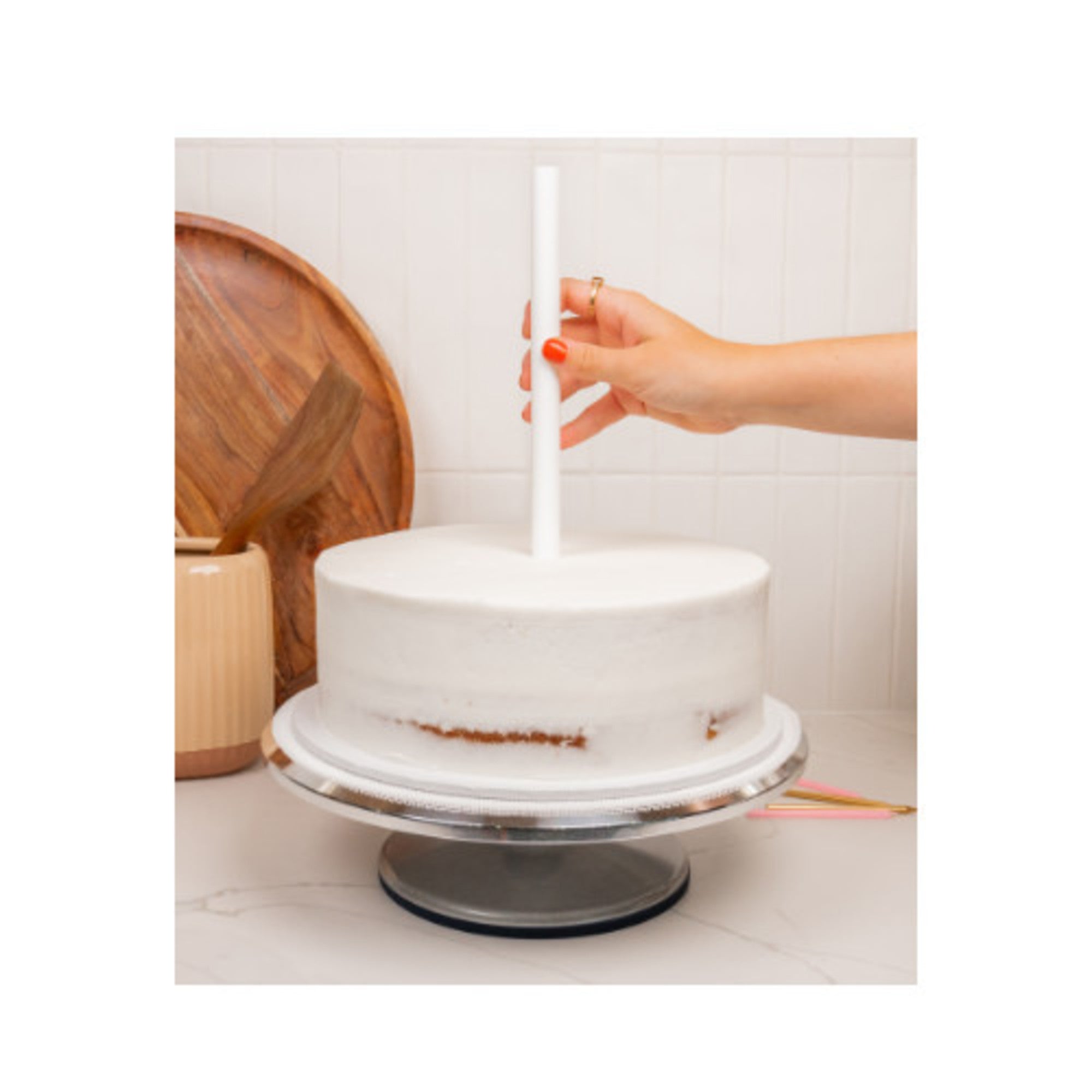 Nylon Cake Dowels Heavy Duty 8mm x 300mm (Box of 100) - Cafe Supply