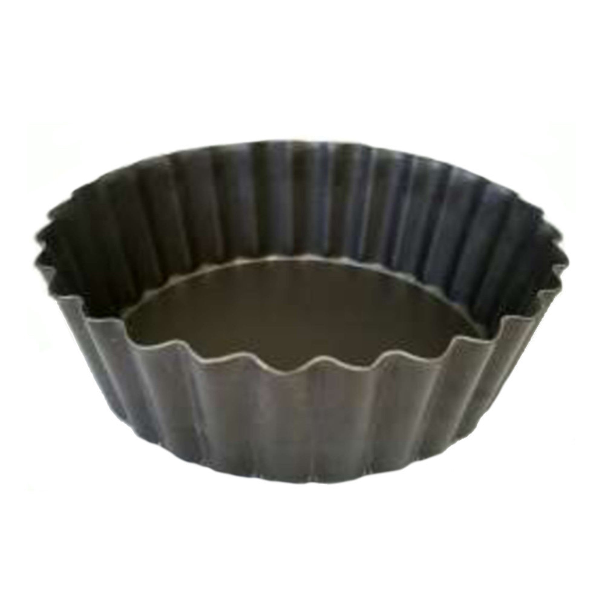 Quiche Pan, Alum (TEFLON) 100x30mm Deep, Loose base - Cafe Supply