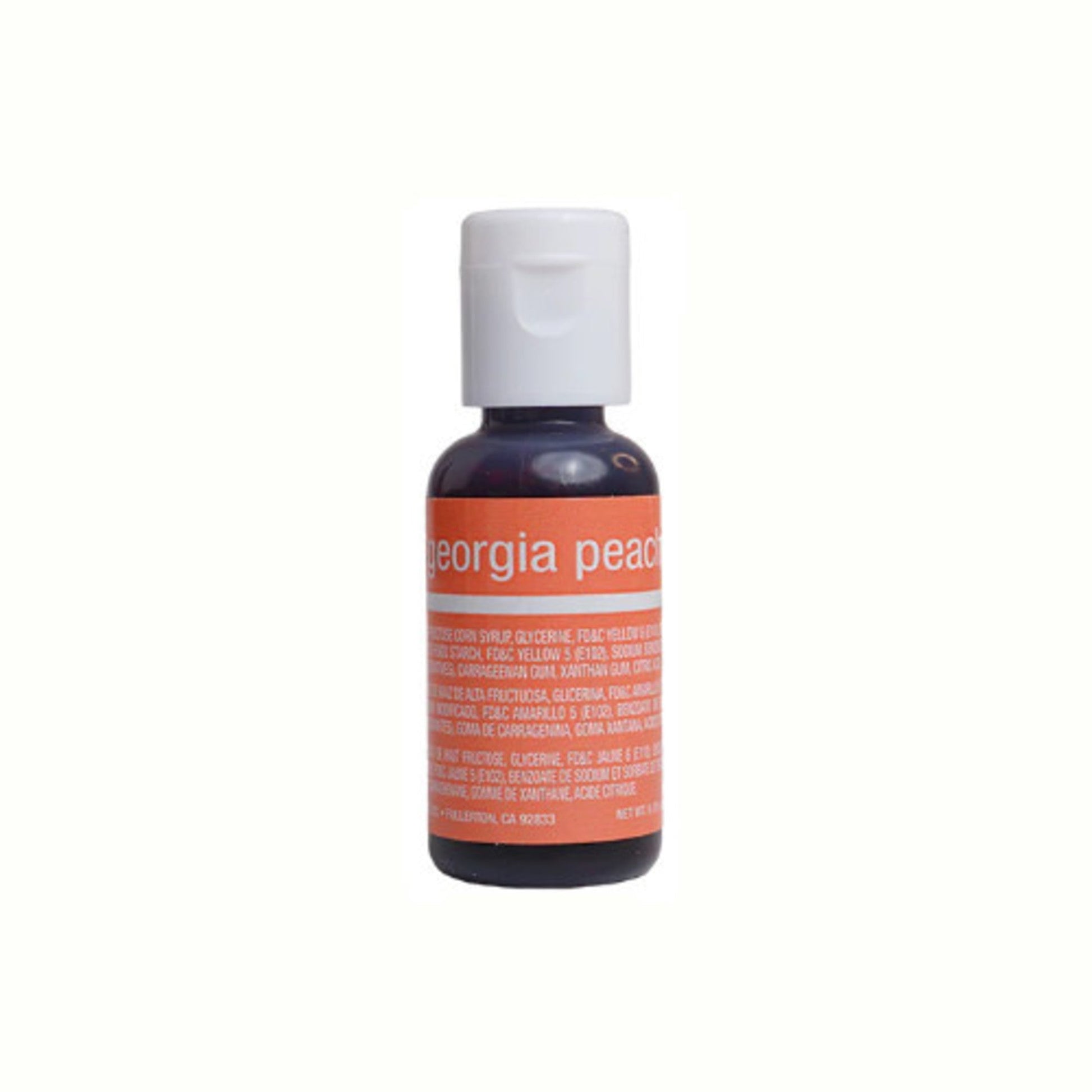 Chefmaster Liqua Gel Georgia Peach .70oz (Box of 12) - Cafe Supply