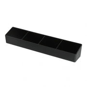 4 Comp Melamine Sachet Holder - Black - Cafe Supply