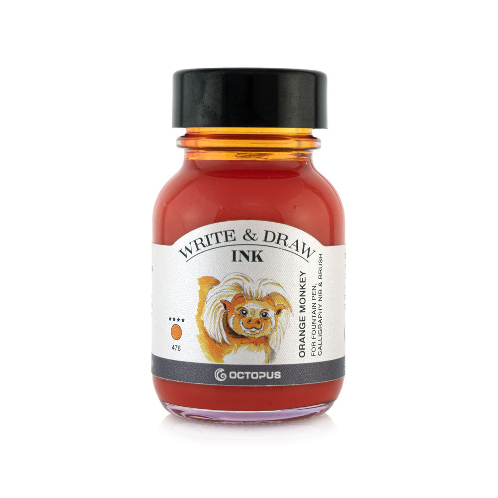 Octopus Fluids Write and Draw Ink 476 Orange Monkey 50ml
