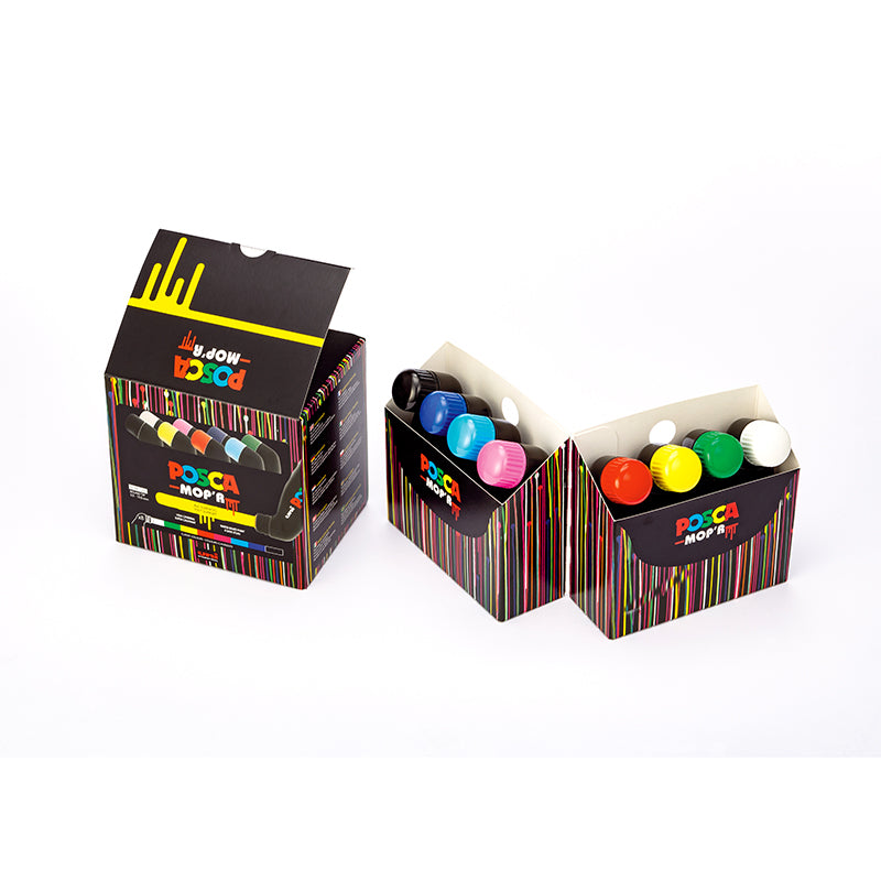Uni Posca Marker 3-19mm MOP'R 8 Piece Asstd PCM-22 - Cafe Supply