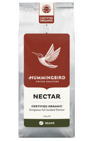 Hummingbird Nectar Fair Trade Organic Fresh Whole Beans Coffee 500g