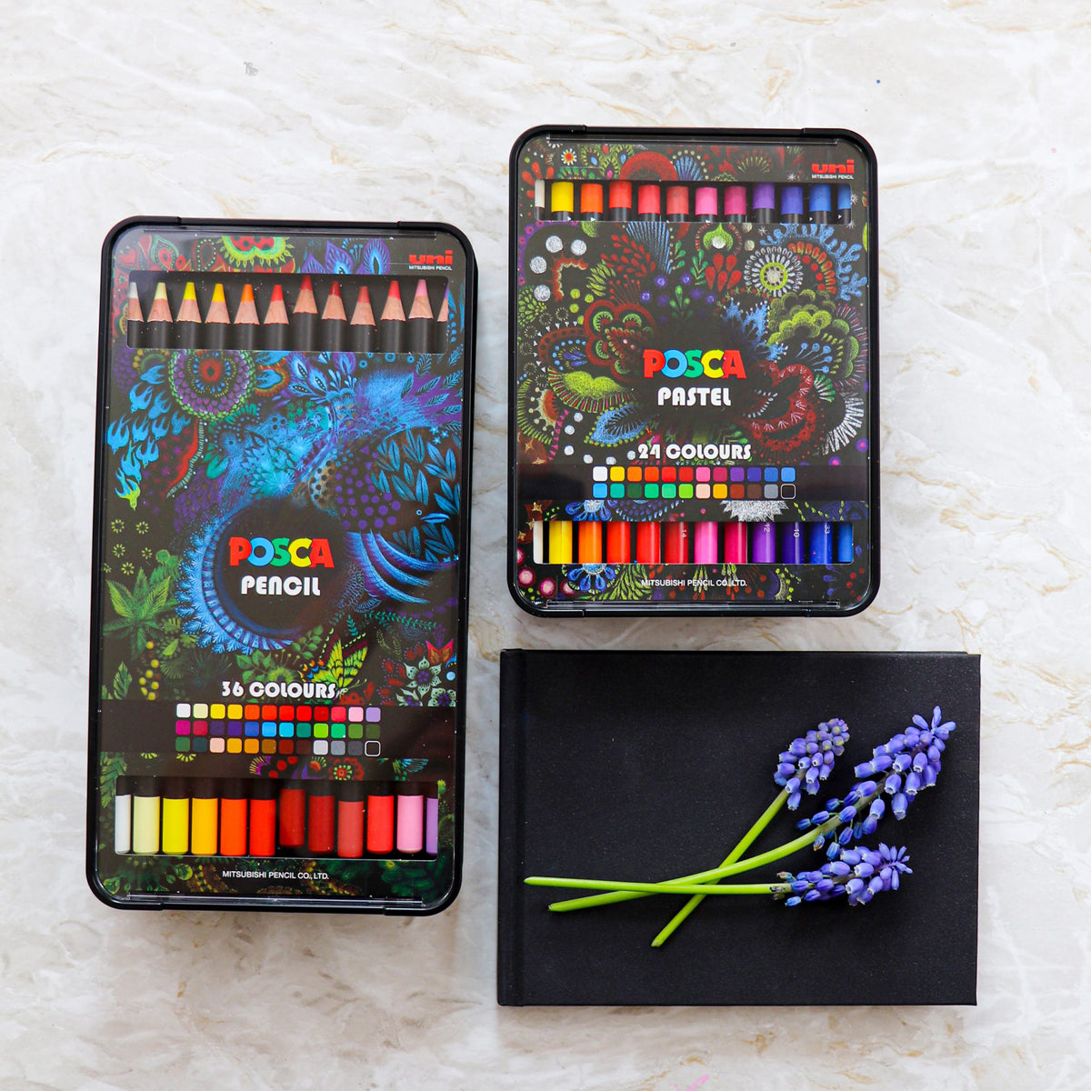 Uni Posca Pastels Assorted Set of 24 - Cafe Supply